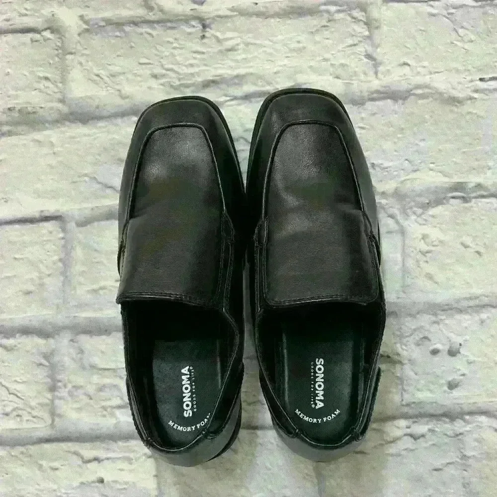 Sonoma Goods For Life Kids Black Memory Foam Loafer‎ Shoes